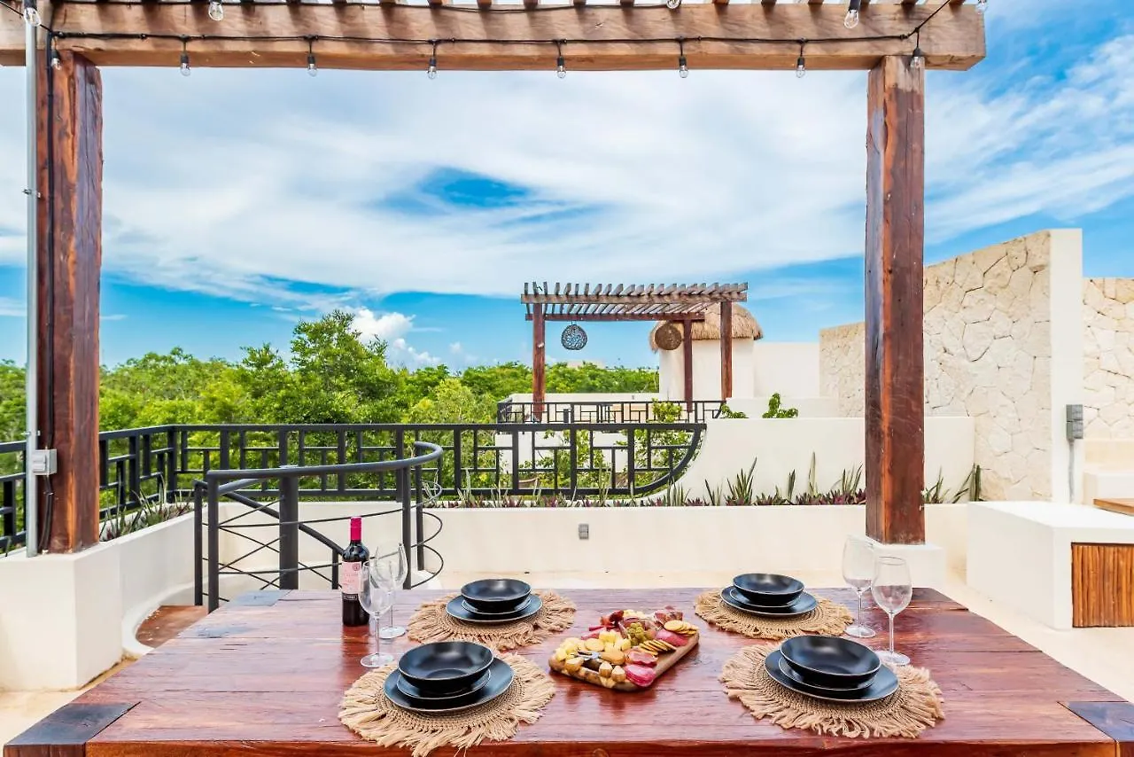 Ferienwohnung 2Br Luxury Penthouse With Heated Jacuzzi Rooftop Pool - Amar Tulum 203 Apartment